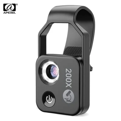 APEXEL lente microscopio zoom 200x para telefono.
