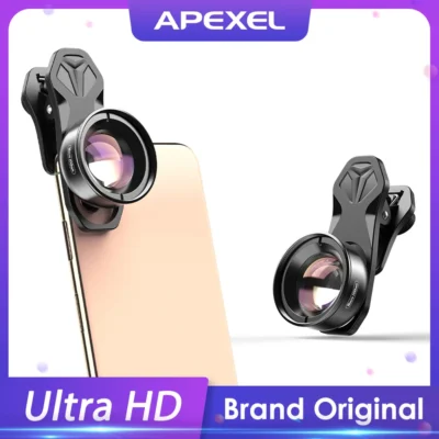 Lente de teléfono de cámara APEXEL lente macro de 100mm 4 K HD super macro lentes