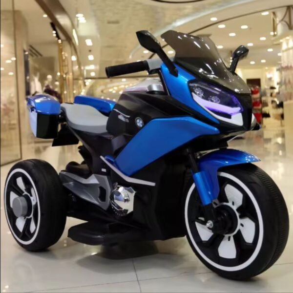 motocicleta para niños color azul