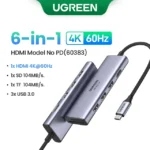 6 en 1 HDMI Hub