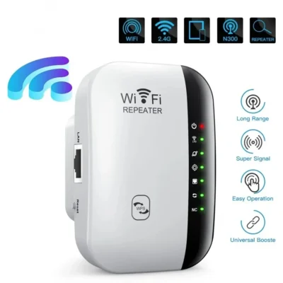 Repetidor WIFI inalámbrico de 300Mbps, enrutador 2,4G, extensor de rango, amplificador de señal Wifi 802.11N