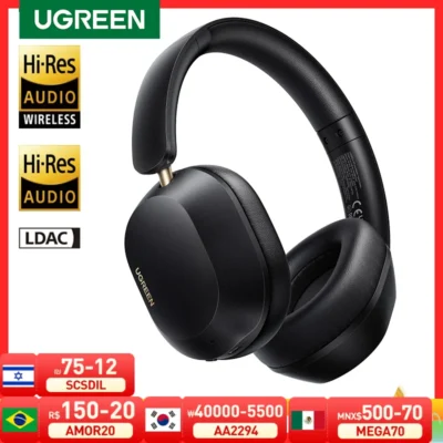 UGREEN-auriculares inalámbricos Choice Max5c, cascos con Bluetooth, 43dB, cancelación activa de ruido