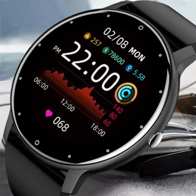 Reloj inteligente deportivo para hombre y mujer, pulsera con pantalla táctil completamente Digital, rastreador de Fitness, resistente al agua IP68
